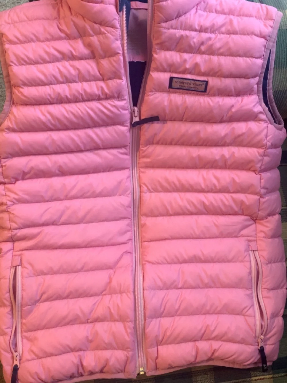 Vineyard Vines Beautiful Pink Quilted Down Puffer Vest for girls 🌸